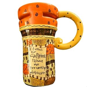 GiftCraft Coffee Mug with Lid EUC